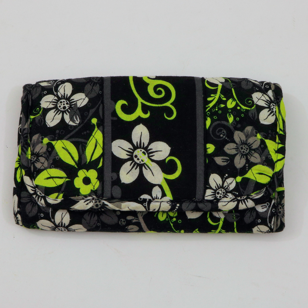 EUC Quilted Tri-Fold Cotton Wallet Clutch